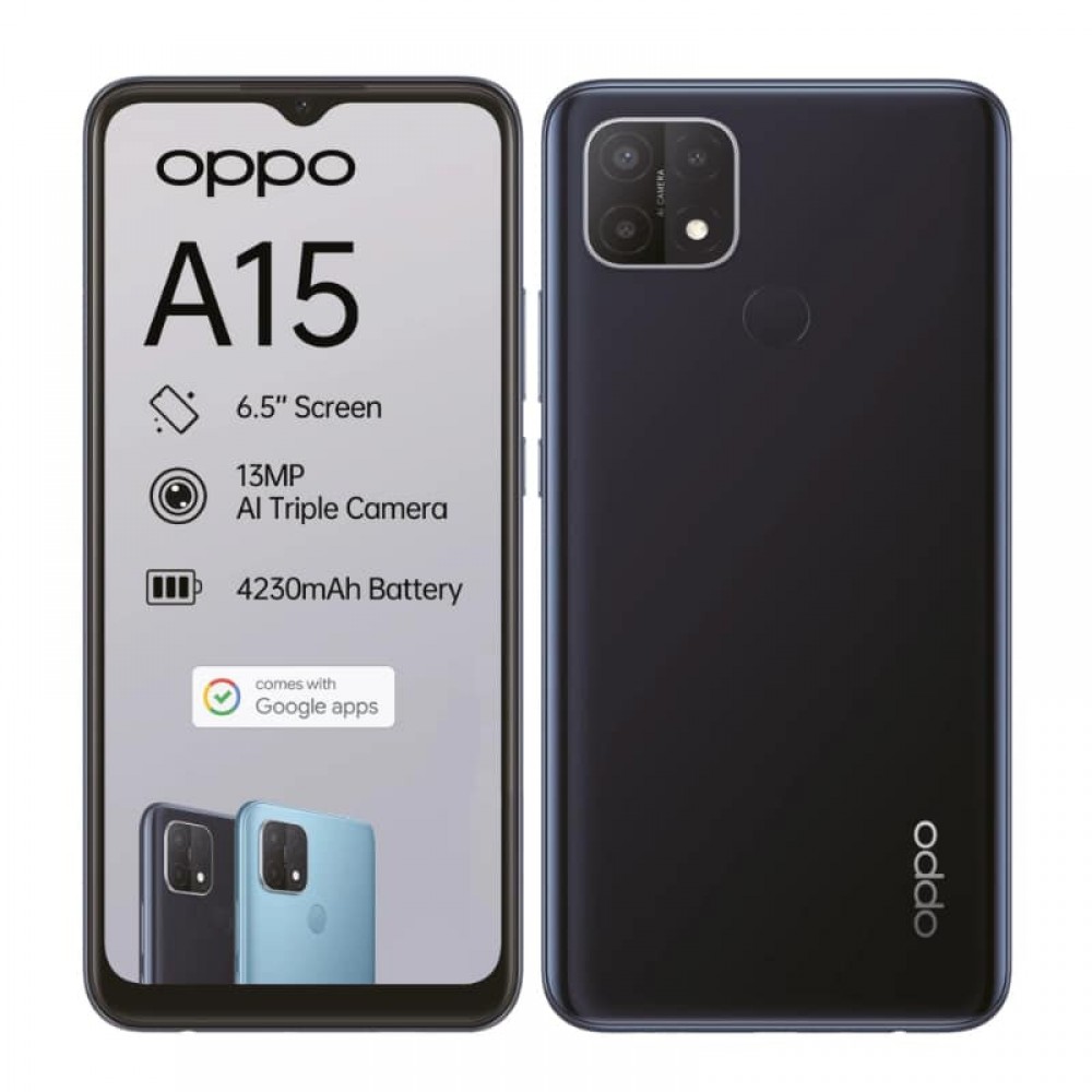 OPPO A15 Dynamic Black